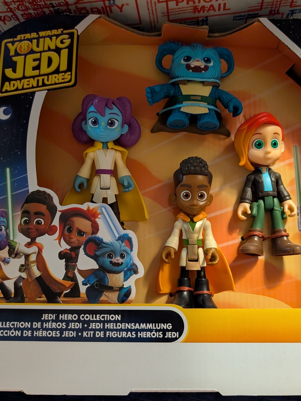 Star Wars Young Jedi Adventures Figure Set - Blue, Purple, Yellow, Green, Orange